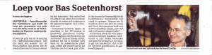 loep voor Bas Soetenhorst, het Parool, boek Noord/Zuidlijn